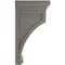 Ekena Millwork 5 1/2"W x 5 1/2"D x 10"H Fluted Wood Vintage Decor Corbel, Reclaimed Grey CORWD05X05X10FLGY - alternate 2